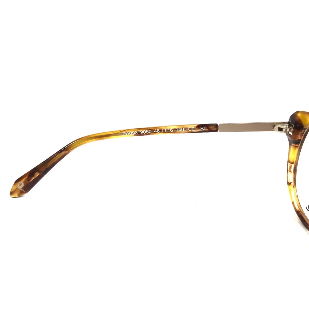 J.F. Rey Petite Eyeglasses Frames PA093 9050 Demi Horn Gold Cat Eye 48-16-140